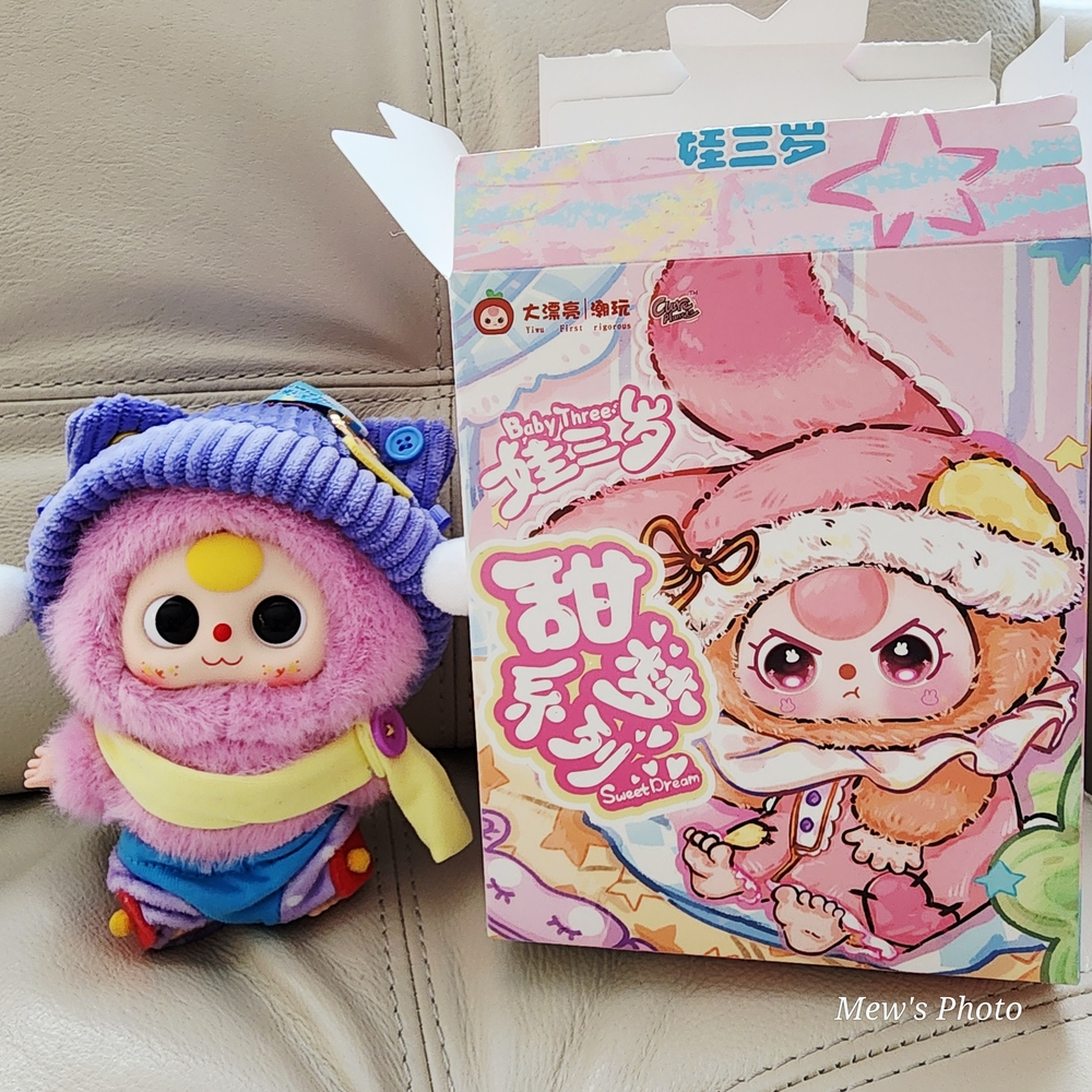 Cute Plush Toy with Box - Pink and Purple